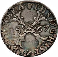 Spanish Netherlands coin 1 Ecu - Felipe II (1567 - 1568) obverse obverse of 1 Ecu - Felipe II (1567 - 1568) coin with GH# 240.1 from Spanish Netherlands.