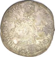 Swiss cantons coin 2/3 Thaler - Ulrich VI (1689 - 1690) obverse obverse of 2/3 Thaler - Ulrich VI (1689 - 1690) coin with KM# 126 from Swiss cantons. Inscription: VDAL:D:G:EP⁹.CVR · S:R: I:PRIᴺ.D⁹.IN · FVR · & · GROS. P:E:C: S:LVCI9 ·