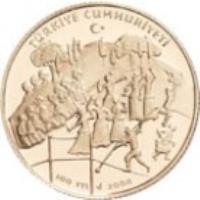 Turkey coin 100 Yeni Lira - Traditional Turkish Handcrafts (2008) reverse reverse of 100 Yeni Lira - Traditional Turkish Handcrafts (2008) coin with KM# 1226 from Turkey. Inscription: TÜRKİYE CUMHURİYETİ 100 YTL 2008