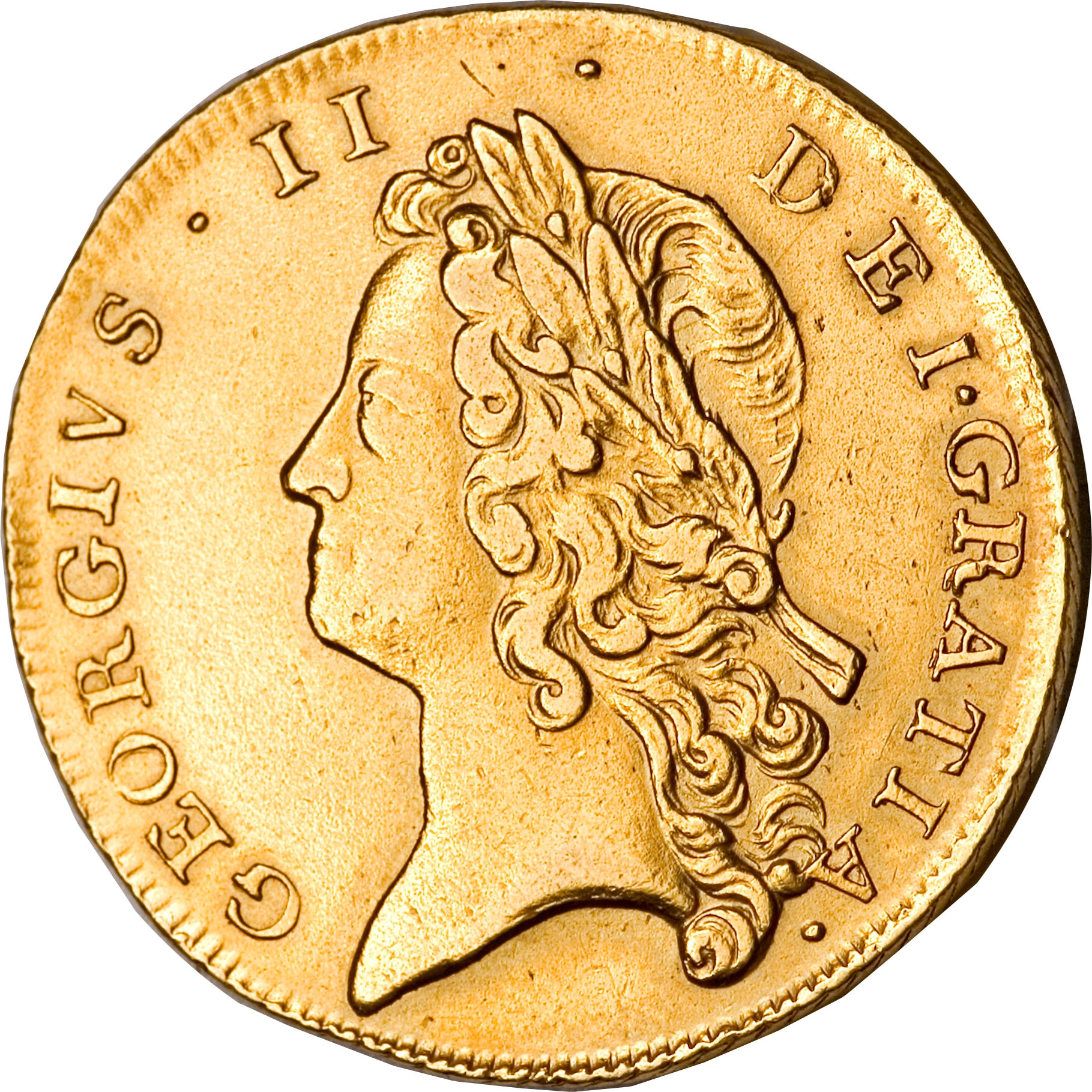 2 Guineas George Ii Young Head 1734 1739 United Kingdom Km 576 Coinsbook