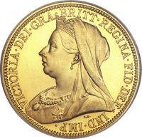 United Kingdom coin 2 Pounds - Victoria - 3'rd Portrait (1893) obverse obverse of 2 Pounds - Victoria - 3'rd Portrait (1893) coin with KM# 786 from United Kingdom. Inscription: VICTORIA · DEI · GRA · BRITT · REGINA · FID · DEF · IND · IMP