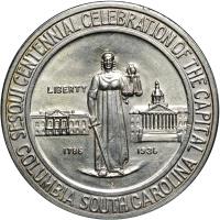 United States coin 1/2 Dollar - Columbia Sesquicentennial (1936) obverse obverse of 1/2 Dollar - Columbia Sesquicentennial (1936) coin with KM# 178 from United States. Inscription: SESQUICENTENNIAL CELEBRATION OF THE CAPITAL COLUMBIA SOUTH CAROLINA LIBERTY 1786 1936 S