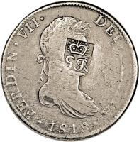 obverse of 6 Shillings 1 Penny - George III (1810) coin with KM# 1.2 from Belize.