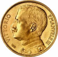 Italy coin 10 Lire - Vittorio Emanuele III (1910 - 1927) obverse obverse of 10 Lire - Vittorio Emanuele III (1910 - 1927) coin with KM# 47 from Italy. Inscription: VITTORIO EMANUELE III
