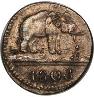 Ceylon coin 48 Stivers (1803) obverse obverse of 48 Stivers (1803) coin with KM# 78 from Ceylon. Inscription: 1803