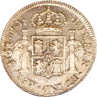 reverse of 4 Reales - Fernando VII - Colonial Milled Coinage (1808 - 1815) coin with KM# 67 from Chile.