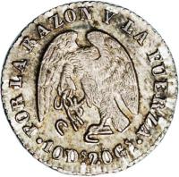 Chile coin 1/2 Real (1841 - 1842) obverse obverse of 1/2 Real (1841 - 1842) coin with KM# 98.3 from Chile.