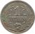 reverse of 1 Centésimo (1901 - 1936) coin with KM# 19 from Uruguay. Inscription: 1 CENTÉSIMO