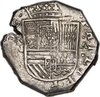 obverse of 8 Reales - Felipe IV (1621 - 1634) coin with KM# 3 from Colombia.