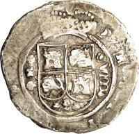 Colombia coin 8 Reales - Felipe V (1742) obverse obverse of 8 Reales - Felipe V (1742) coin with KM# 18a from Colombia.