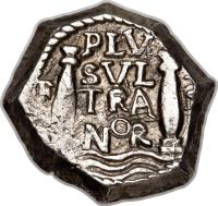 Colombia coin 2 Reales - Felipe V (1715 - 1725) reverse reverse of 2 Reales - Felipe V (1715 - 1725) coin with KM# 19 from Colombia.