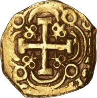 Colombia coin 2 Escudos - Fernando VI (1747 - 1756) reverse reverse of 2 Escudos - Fernando VI (1747 - 1756) coin with KM# 25 from Colombia.