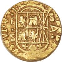 Colombia coin 4 Escudos - Fernando VI (1747 - 1756) obverse obverse of 4 Escudos - Fernando VI (1747 - 1756) coin with KM# 27 from Colombia.