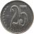 obverse of 25 Céntimos - Signing of the Verbal Independence (2011) coin with Y# 99 from Venezuela. Inscription: 25 CÉNTIMOS