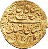 obverse of 1 Tumân - Fath-Ali Shah Qajar - Hamedān mint (1825) coin with KM# 753.3 from Iran.