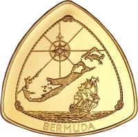 Bermuda coin 60 Dollars - Elizabeth II - Bermuda Triangle (1996) reverse reverse of 60 Dollars - Elizabeth II - Bermuda Triangle (1996) coin with KM# 93 from Bermuda. Inscription: BERMUDA