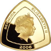 obverse of 90 Dollars - Elizabeth II - Sea Venture (2006) coin with KM# 174 from Bermuda.