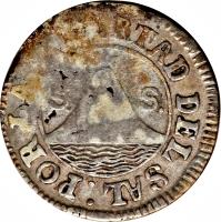 obverse of 1 Real (1833 - 1835) coin with KM# 18 from El Salvador.