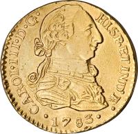 Guatemala coin 1 Escudo - Carlos III (1778 - 1785) obverse obverse of 1 Escudo - Carlos III (1778 - 1785) coin with KM# 37 from Guatemala.