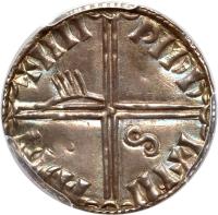 reverse of 1 Penny - Long Cross without Hand (1035 - 1060) coin with SP# 6133 from Ireland.