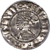 Ireland coin 1 Penny - Sihtric Anlafsson - Dublin mint (1010 - 1016) obverse obverse of 1 Penny - Sihtric Anlafsson - Dublin mint (1010 - 1016) coin with SP# 6117 from Ireland. Inscription: + SIHTRY REX DYFLNIIΘ