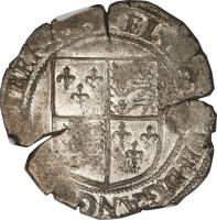 obverse of 1 Shilling - Elizabeth I (1601 - 1602) coin with SP# 6507 from Ireland.