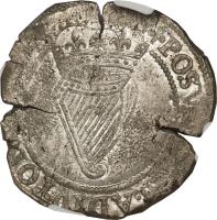 reverse of 1 Shilling - Elizabeth I (1601 - 1602) coin with SP# 6507 from Ireland.