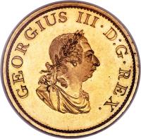 Ireland coin 1 Penny - George III (1805) obverse obverse of 1 Penny - George III (1805) coin with SP# 6620a from Ireland. Inscription: GEORGIUS III.D:G.REX.