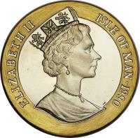 obverse of 1 Crown - Elizabeth II - 150th Anniversary of 