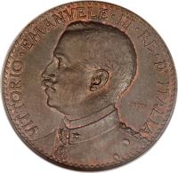 obverse of 4 Bese - Vittorio Emanuele III (1909) coin with KM# Pr3 from Italian Somaliland.