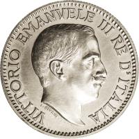 obverse of 1 Rupia - Vittorio Emanuele III (1910) coin with KM# Pr8 from Italian Somaliland.