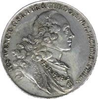 Liechtenstein coin 1 Thaler - Joseph Wenzel (1758) obverse obverse of 1 Thaler - Joseph Wenzel (1758) coin with C# 2 from Liechtenstein. Inscription: IOS · WENC · D · G · S · R · I · PR · & GUB · DOM · DE LIECHTENSTEIN ·