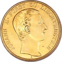 Liechtenstein coin 1 Thaler - Johann II (1862) obverse obverse of 1 Thaler - Johann II (1862) coin with Y# 1a from Liechtenstein. Inscription: JOHANN II · FÜRST ZU LIECHTENSTEIN A