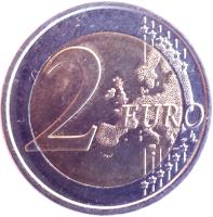 Spain coin 2 Euro - Juan Carlos I - Great Mosque of Córdoba (2010) reverse reverse of 2 Euro - Juan Carlos I - Great Mosque of Córdoba (2010) coin with KM# 1152 from Spain. Inscription: 2 EURO LL