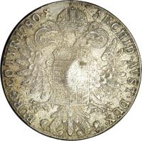 Mozambique coin 1 Thaler - Countermarked Coinage (1780) reverse reverse of 1 Thaler - Countermarked Coinage (1780) coin with KM# 58 from Mozambique.