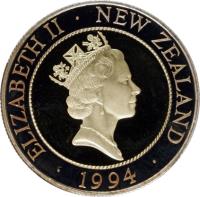 New Zealand coin 50 Cents - H.M.S. Endeavour (1994) obverse obverse of 50 Cents - H.M.S. Endeavour (1994) coin with KM# 90b from New Zealand. Inscription: ELIZABETH II · NEW ZEALAND · 1994 ·