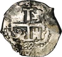 obverse of 4 Reales - Carlos II (1684 - 1700) coin with KM# 23 from Peru.