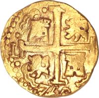 Peru coin 4 Escudos - Felipe V - Colonial Cob Coinage (1702 - 1745) obverse obverse of 4 Escudos - Felipe V - Colonial Cob Coinage (1702 - 1745) coin with KM# 37 from Peru.