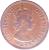 obverse of 1 Cent - Elizabeth II - 1'st Portrait (1955 - 1965) coin with KM# 2 from Eastern Caribbean States. Inscription: QUEEN ELIZABETH THE SECOND