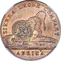 Sierra Leone coin 20 Cents - Sierra Leone Company (1791) obverse obverse of 20 Cents - Sierra Leone Company (1791) coin with KM# 4 from Sierra Leone. Inscription: SIERRA LEONE COMPANY AFRICA