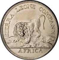 obverse of 1 Dollar - Sierra Leone Company (1791) coin with KM# 6 from Sierra Leone. Inscription: SIERRA LEONE COMPANY AFRICA