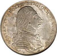 obverse of 1 Riksdaler - Gustav IV Adolf (1801 - 1807) coin with KM# 561 from Sweden.