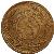 reverse of 5 Centesimos (1855) coin with KM# 6 from Uruguay. Inscription: CENTESIMOS 5