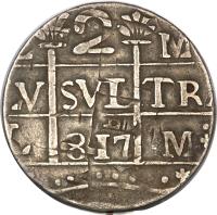 obverse of 2 Reales - Macuquinas (142 - 1817) coin with C# 13 from Venezuela.