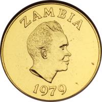 obverse of 250 Kwacha - Conservation (1979) coin with KM# 20 from Zambia. Inscription: ZAMBIA 1979