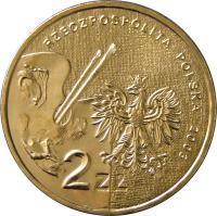 obverse of 2 Złote - Polish Painters in XIX/XX Centuries: Jacek Malczewski (1854-1929) (2003) coin with Y# 477 from Poland. Inscription: RZECPOSPOLITA POLSKA 2003 2 ZŁ