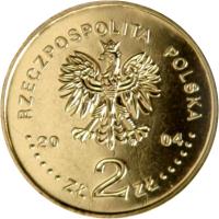Poland coin 2 Złote - 15 Years of the Senate of the Republic of Poland (2004) obverse obverse of 2 Złote - 15 Years of the Senate of the Republic of Poland (2004) coin with Y# 503 from Poland. Inscription: RZECZPOSPOLITA POLSKA 2004 ZŁ 2 ZŁ
