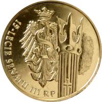 Poland coin 2 Złote - 15 Years of the Senate of the Republic of Poland (2004) reverse reverse of 2 Złote - 15 Years of the Senate of the Republic of Poland (2004) coin with Y# 503 from Poland. Inscription: 15 - LECIE SENATU III RP