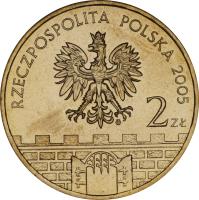 obverse of 2 Złote - Gniezno (2005) coin with Y# 564 from Poland. Inscription: RZECZPOSPOLITA POLSKA 2005 2 ZŁ