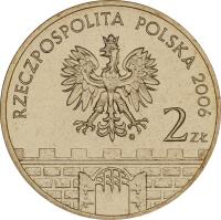 obverse of 2 Złote - Chełmno (2006) coin with Y# 545 from Poland. Inscription: RZECSPOSPOLITA POLSKA 2006 2 zł